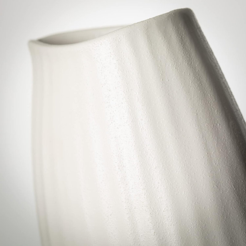 Antonett Ceramic / Porcelain Table Vase, White