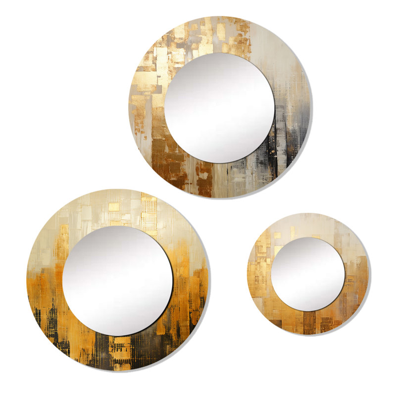 Tristani Metal Round Mirror