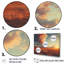 «Sunset Summer Meadows - Prairies», ensemble d'art sur toile-107750959-107750961