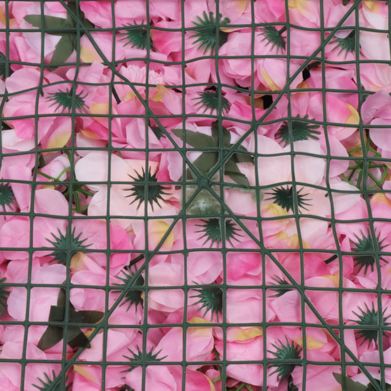 Panneau mural Silk Rose, Rose clair / rose / jaune