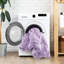 3 pièces d'édredon double / grand en mauve, confort toutes saisons avec broderie florale texturée et décontractée, microfibre douce, solution mauve facile à entretenir-120241989-120241990