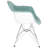 Bullsbrook Upholstered Accent Arm Chair with Metal Legs Eiffel Base Design-200428867