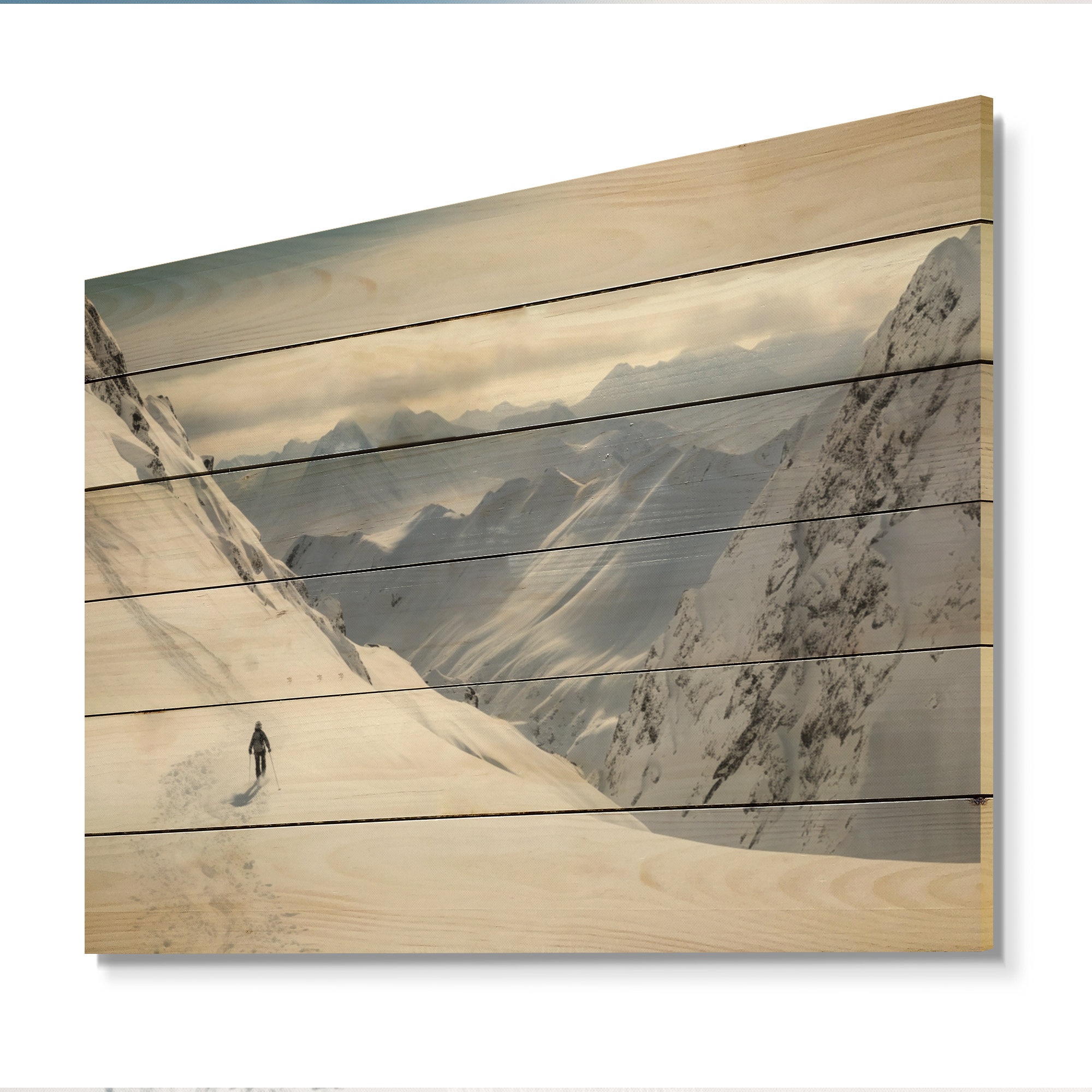 Millwood Pines Craigatempin Winter Mountain Top I On Wood Print ...