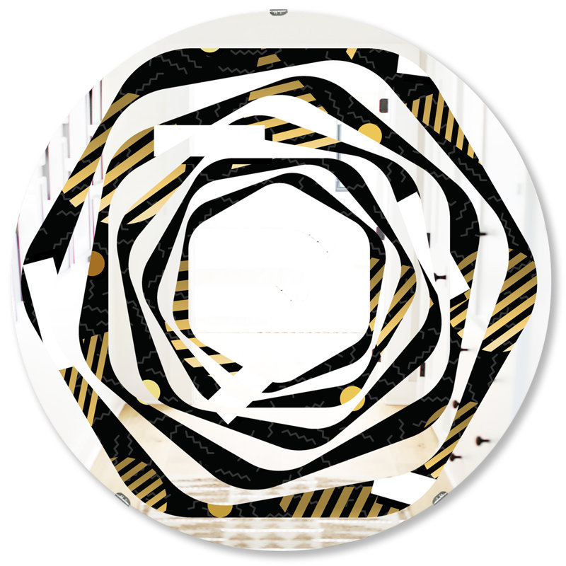 Miroir mural Whirl, H 31,5 po x l po