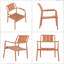 Ensemble de mobilier d'extérieur - Chaises à une place en PP et table basse pour le salon, véranda - Assemblage rapide, polypropylène durable-682723136
