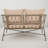 Bohemian Chic 4-Piece Wicker Outdoor Patio Sofa Seating Group With Wood Tabletop