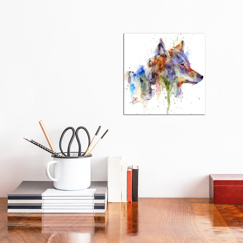 Wolf III by Dean Crouser - Wrapped Canvas Print
