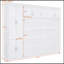 Grand lit escamotable mural avec armoires-346299448