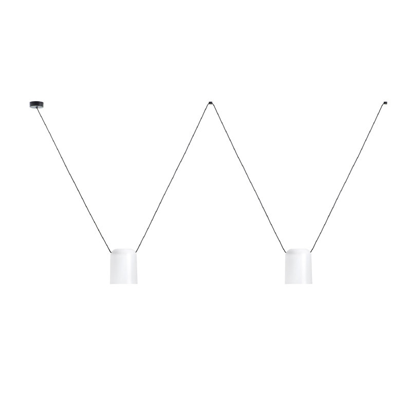 Attic 2 - Light Pendant, 86.63" H x 78.75" W x 6" D, White