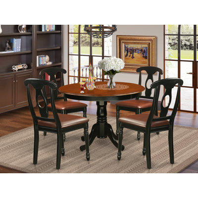 Devoe Rubberwood Solid Wood Dining Set