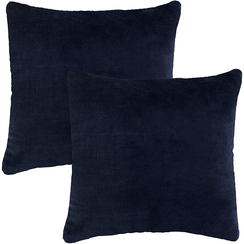 Cotton Pillow Cover, Navy Blue, 16" x 16"