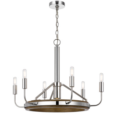 Wardieu 6 - Light Dimmable Classic / Traditional Chandelier