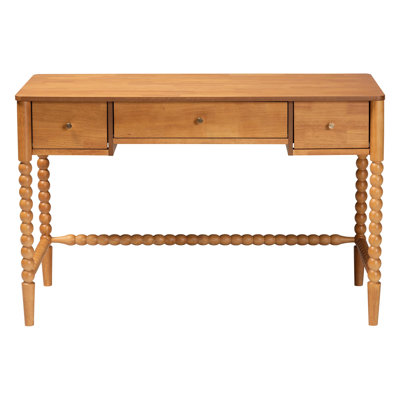 Bureau d'écriture à 3 tiroirs Baxton Studio