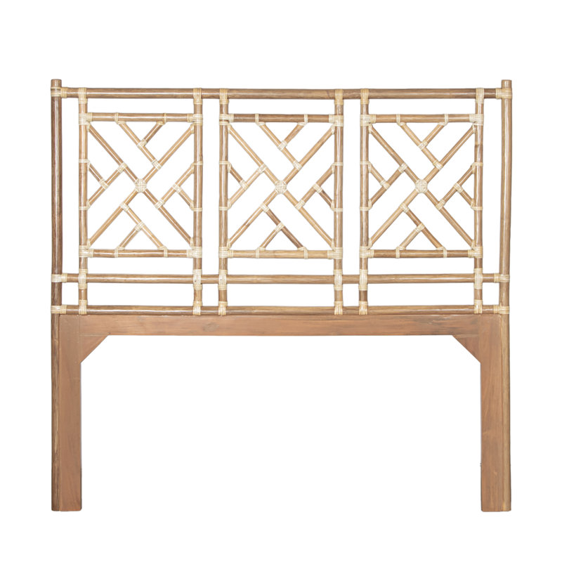 Chippendale Open-Frame Bed, Full, Natural