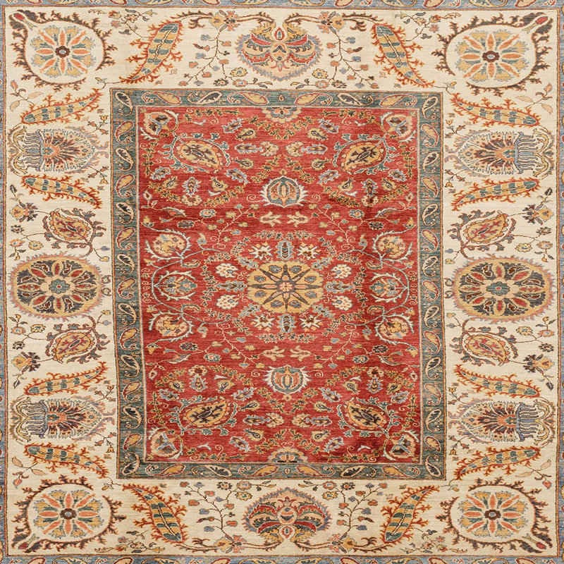 Abstract Indoor Rug, Square 8'