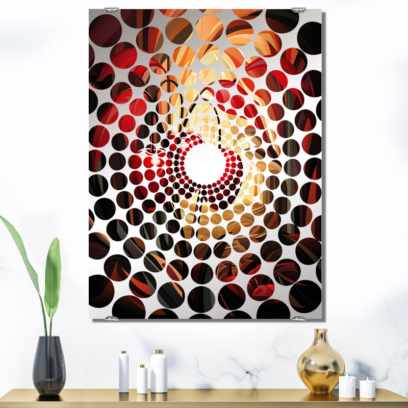 Sias - Miroir mural cerise MIR132508, 40 po x 30 po