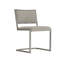 Ames Upholstered Side Chair in Glazed Silver