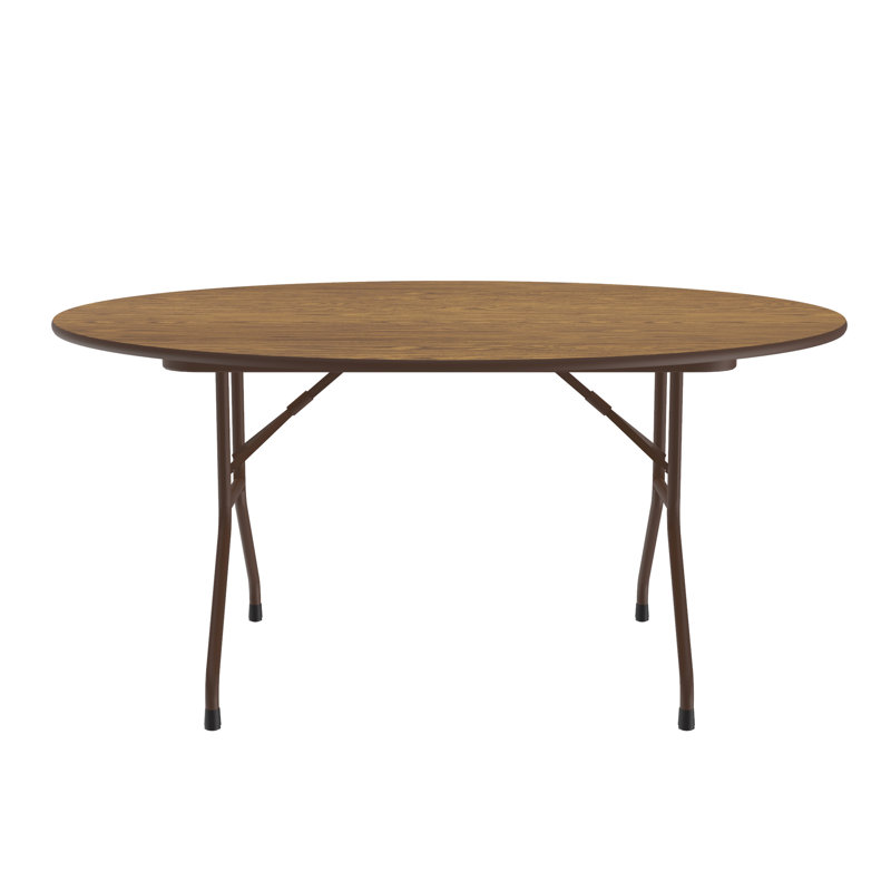 Table pliante rectangulaire 72'', Chêne, 29" H x 48" L x 60" W