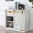 Bacerra Rustic Sofa Table - Antique White