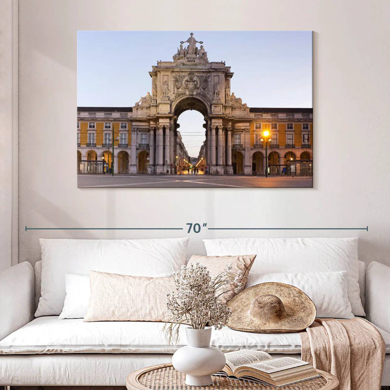 Nicci Praca De Comercio Lisbon, 32" H x 48" W