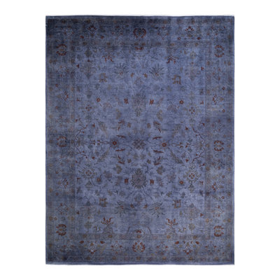 Tapis brun en laine noué à la main Haydon 10 pi 4 po x 13 pi 10 po