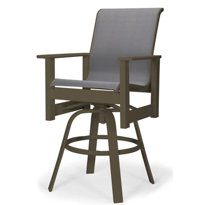 Leeward MGP Sling Bar Height Swivel Arm Chair by Telescope Casual