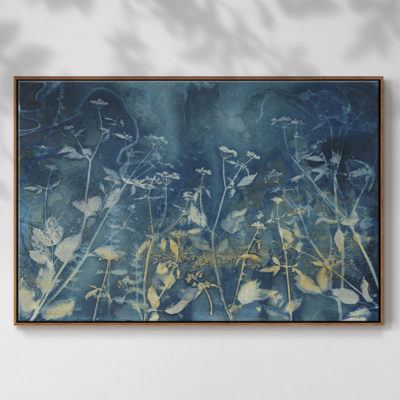 Irresistable - reproduction de cadre flottant sur toile, H 17 po x l 25 po x P 2 po, Noyer