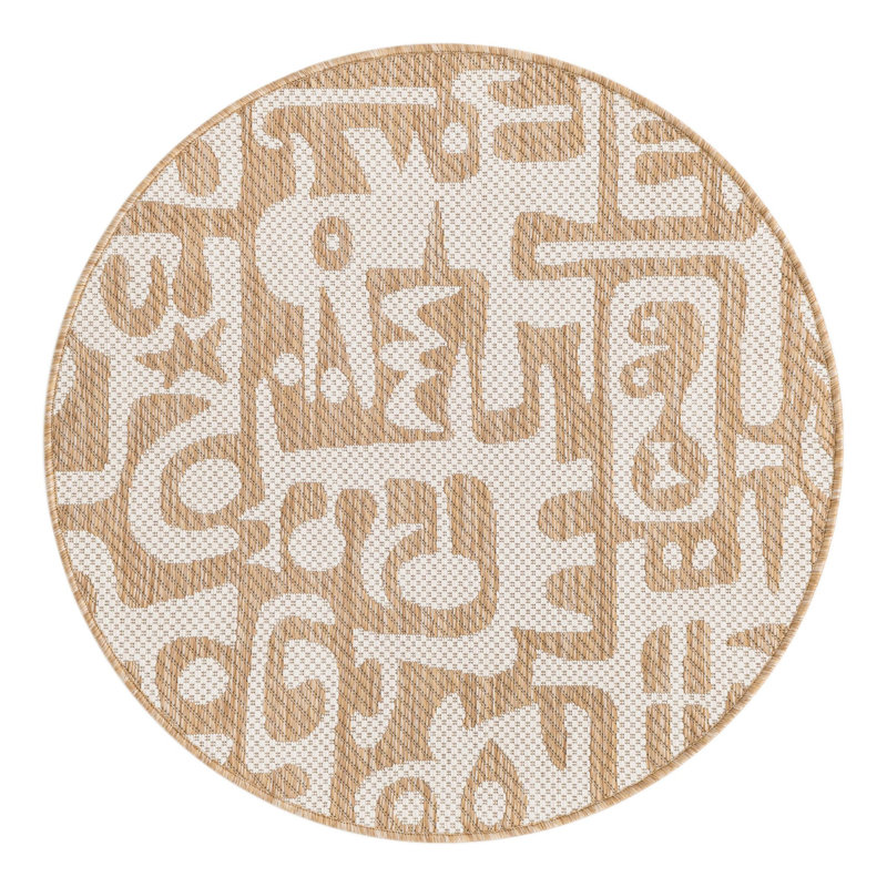 Lyric Hower Indoor/Outdoor Area Rug, Round 3'1"
