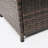 Wicker Square Fire Pit Table