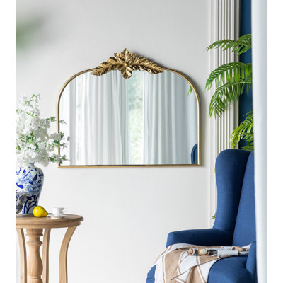 Miroir mural 39,5 "x 35" avec cadre en métal et miroir mural pour salon Bedrrom