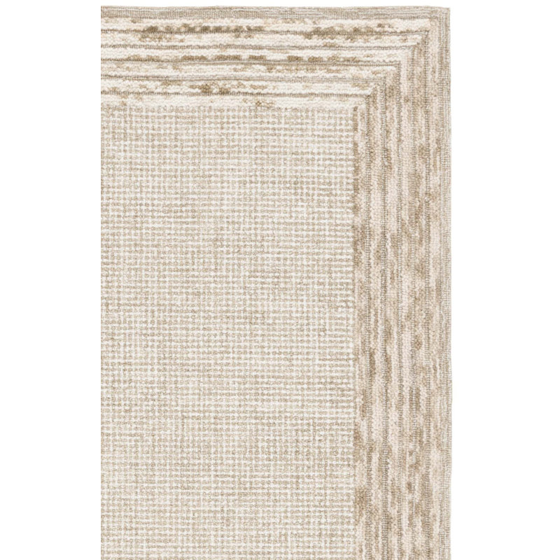 Tapis ébène vert clair / beige 425, Rectangle 4 pi x 6 pi
