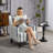 27.1'' Wide Upholstered Armchair with Solid Wood Legs-1738853906