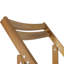 Ensemble de 2 chaises de patio pliantes en bois massif