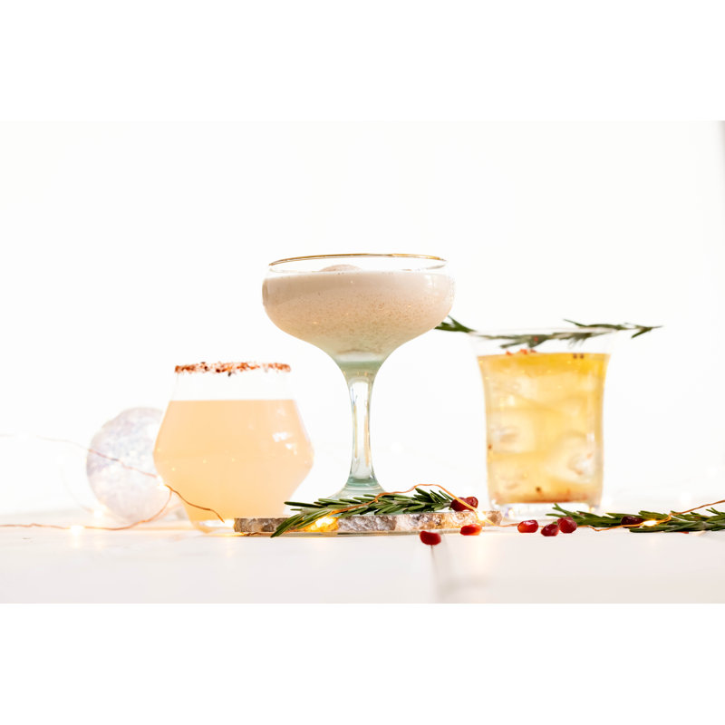 Rainbow 6 oz. Ensemble de 4 coupes à champagne assorties