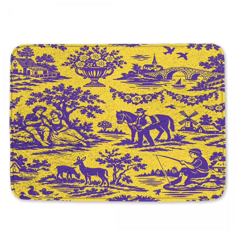 Tapis de bain Pastoral Scene, 24in W x 17in L