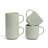 Over&Back Stackable Semi-Matte Hand-Finished Stoneware Mugs, Set of 4-99312907