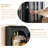 Black Solid + Manufactured Wood+Glass Display Cases