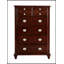Commode à cappuccino Summit G5950-CH, élégante et durable avec placages en bois véritable et tiroirs à queue d'aronde