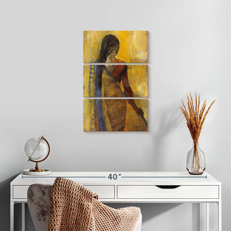Leisha Egyptian Nefertiti Papyrus, 45" H x 28" W