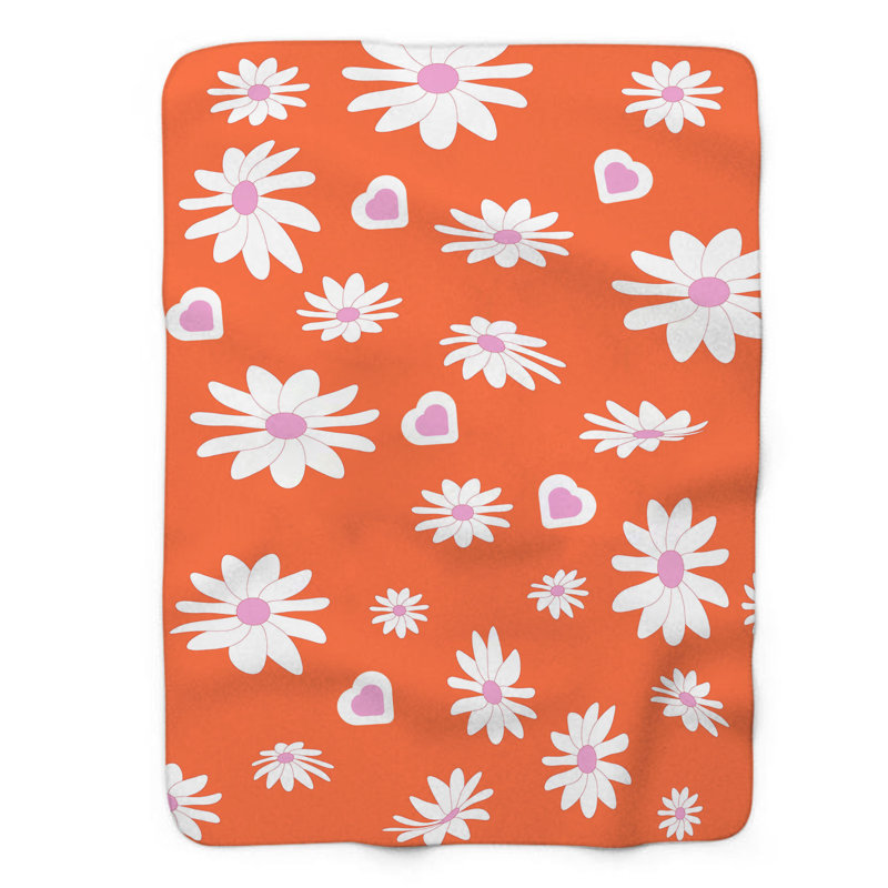 Retro Valentine - couverture de qualité supérieure 1 pièce, Lit simple