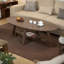 Table de bout ronde en noyer noir