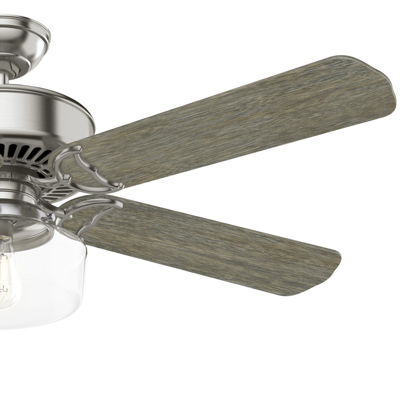 54" Panama Ceiling Fan And Handheld Remote, Gray