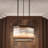 CDJ Chandelier Estela bronze highlight finish clear glass