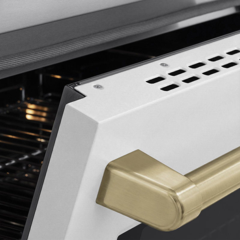 ZLINE Autograph 36 in. Paramount Induction Range with 5 Element Cooktop & Champagne Bronze Accents, Champagne Bronze