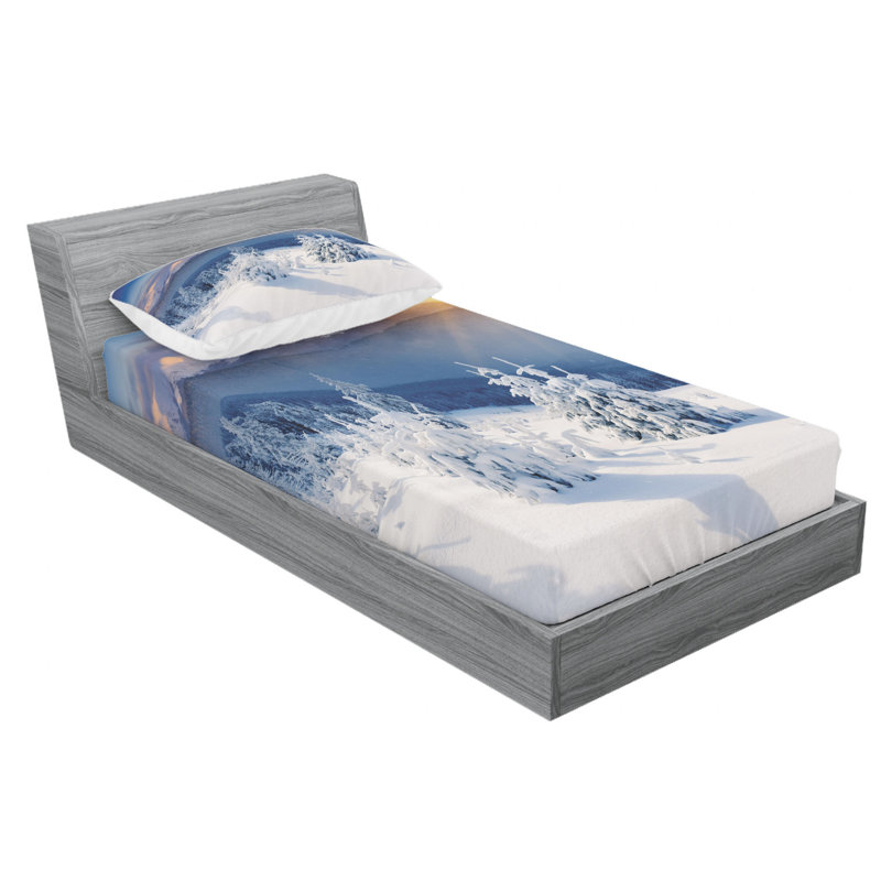 Microfiber Sheet Set, Twin XL Sheet Set with Fitted Sheet