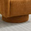Fauteuil d'appoint pivotant revêtu de tissu bouclé-112730292