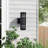 Bryanah Sensor Matte Black Aluminum 13.46" H Outdoor Armed Sconce
