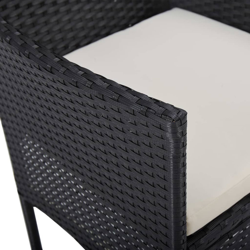 Dining Set, White/Black