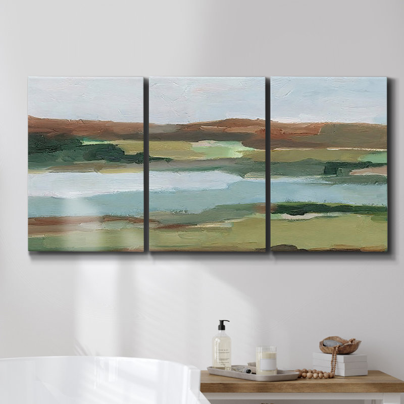 " Night Sky " 3 - Pieces, 36" H x 72" W x 2" D