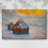 Grainstacks at Sunset, Snow Effect, 1891-Gallery Wrapped Canvas-528238727
